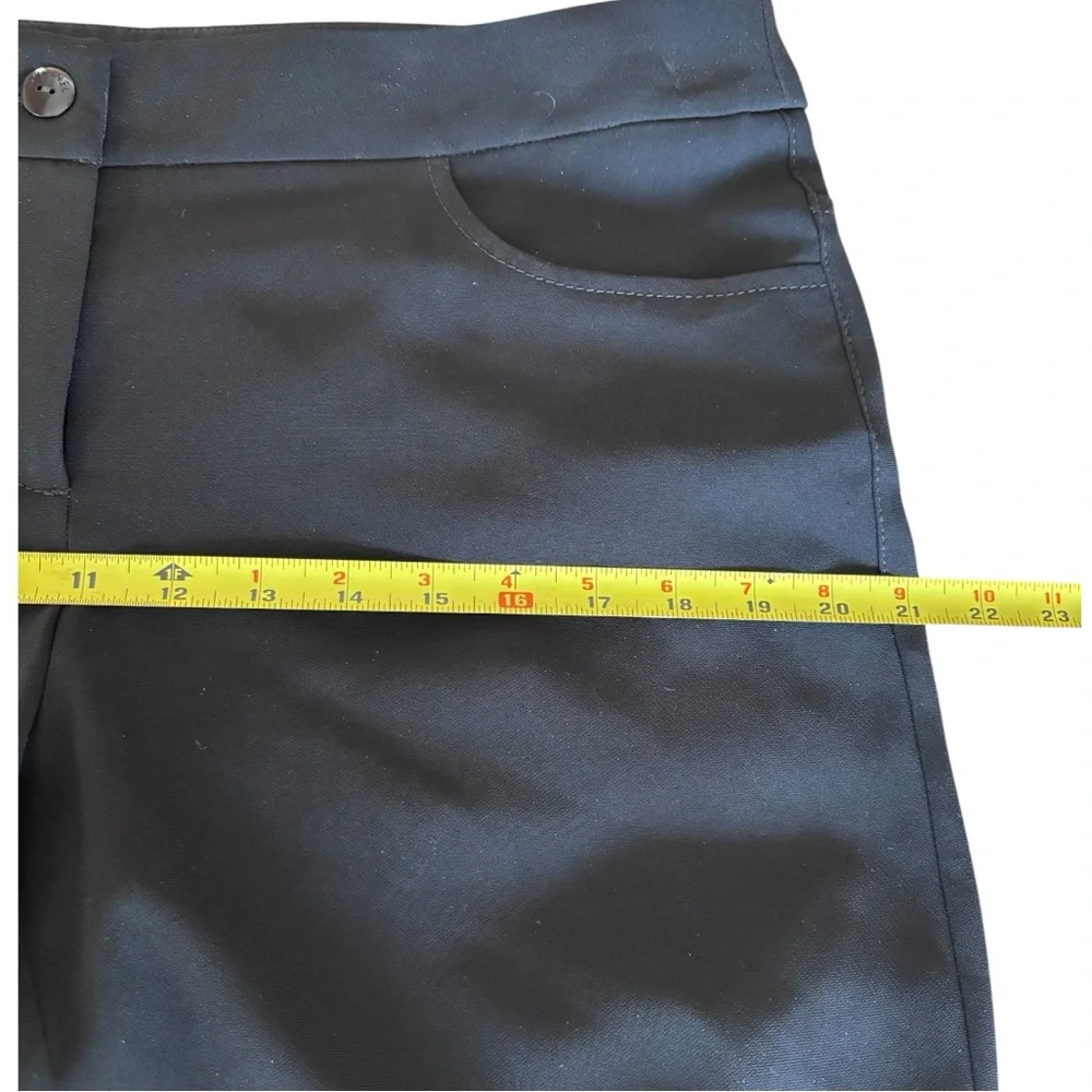 NWOT CHANEL Black Straight Leg Uniform Pants Sz 44